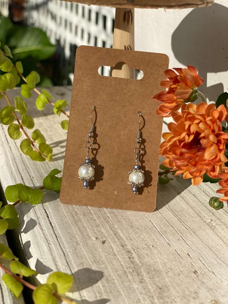 Dainty Faux Pearl Earrings